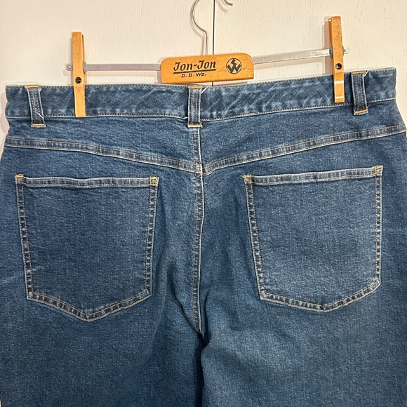 Women's Talbots Petites Size 16 Straight Leg Stretch Blue Jeans - Picture 7 of 12